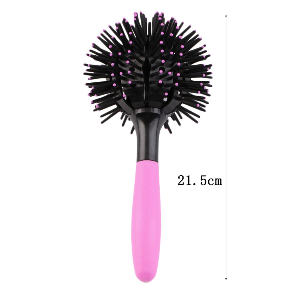 3D Round Hair Brush Hair Comb Salon Make Up 360 Degree Ball Styling Tools Detangling Hairbrush Heat Resistant Women Comb