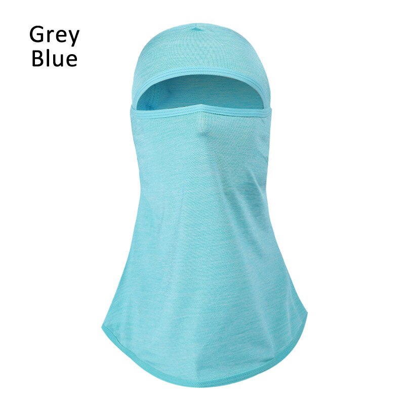 1pc Summer Cool Solid Breathable Balaclava Face Mouth Mask Man Women Unisex Outdoor Cycling Mask Black Mask Mouth Head Cover