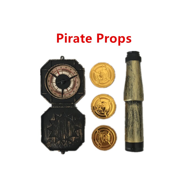 Pirate Captain Cosplay Kostuum Baby Peuter Jumpsuit Jongen Panty Kinderen Dag Fancy Halloween Open Broek Pak: props / 90cm