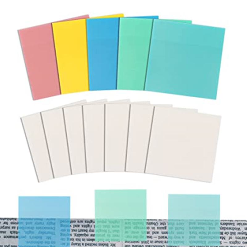 Bloc de notas transparente para mascotas, 50 hojas, planificador de notas adhesivas, pegatina, Bloc de notas, suministros escolares, papelería para estudiantes