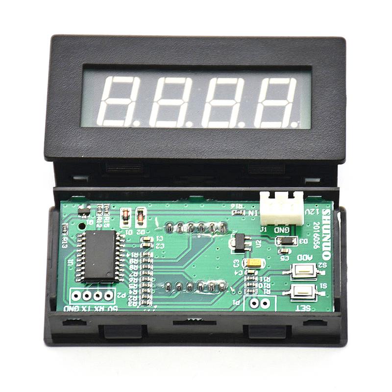 Universal 4LED Digital Frequency Tachometer Speed Meter RPM Tester 5-9999R/M DC8-15V C5P3 Car Accessories