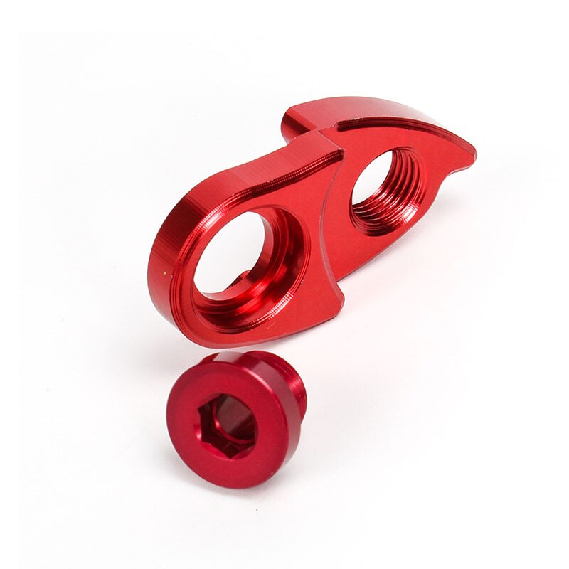 Fiets Achterderailleur Verlengstuk – Staarthaak Extender YC-02, Aluminiumlegering, Voor 40T-56T Mountainbike En 32T-42T Racefiets, Zwart/rood