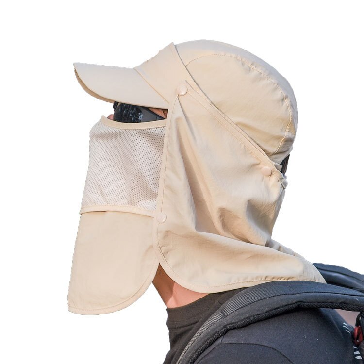 Unisexe Protection solaire chapeau Protection UV visage cou rabat chapeau de soleil visage homme chapeau de soleil été chapeau travail décontracté Isolation Protection