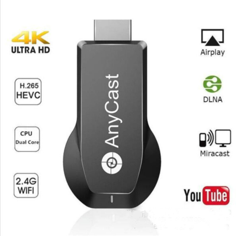 Anycast M100 2.4G/5G 4K Miracast Any Cast Wireless DLNA AirPlay HDMI-compatible TV Stick Wifi Display Dongle Receiver for IOS