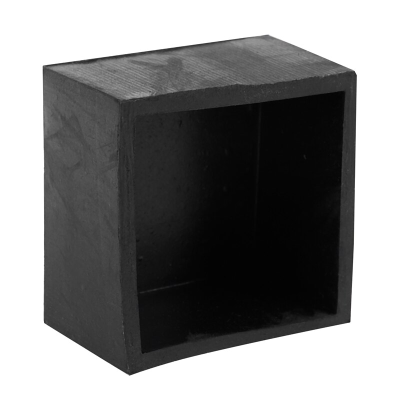 Rubber Furniture Chair Table Leg Square Foot Cover Protectors 50x50mm Black