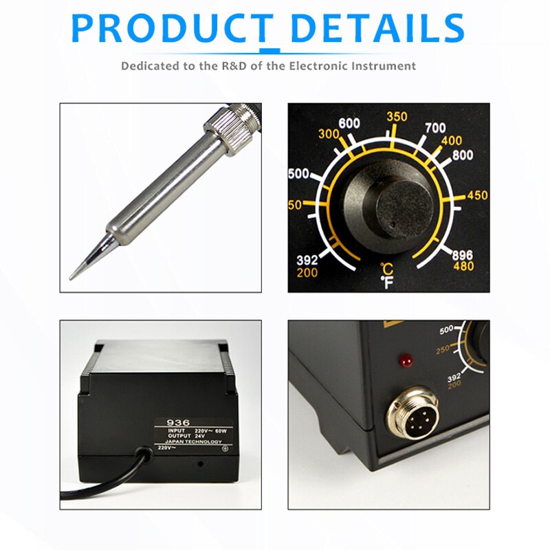 SMD tools Antistatic Soldering station SM-936B 220V input 60W power soldering irons 200~480 degrees rework soldering station
