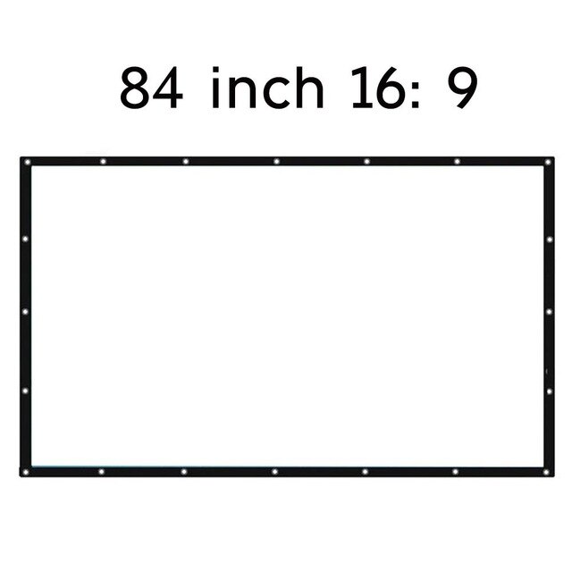 Movie Curtain Projection Screen Movie Cloth Practical Durable Portable Polyester Moisture Proof Home Shade Sail Shelter: Style 7