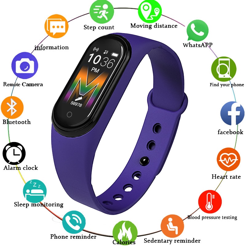 M5 Sport Smart Horloge Mannen Bluetooth Horloge Polsbandje Vrouwen Call Smartwatch Spelen Muziek Armband Smartband