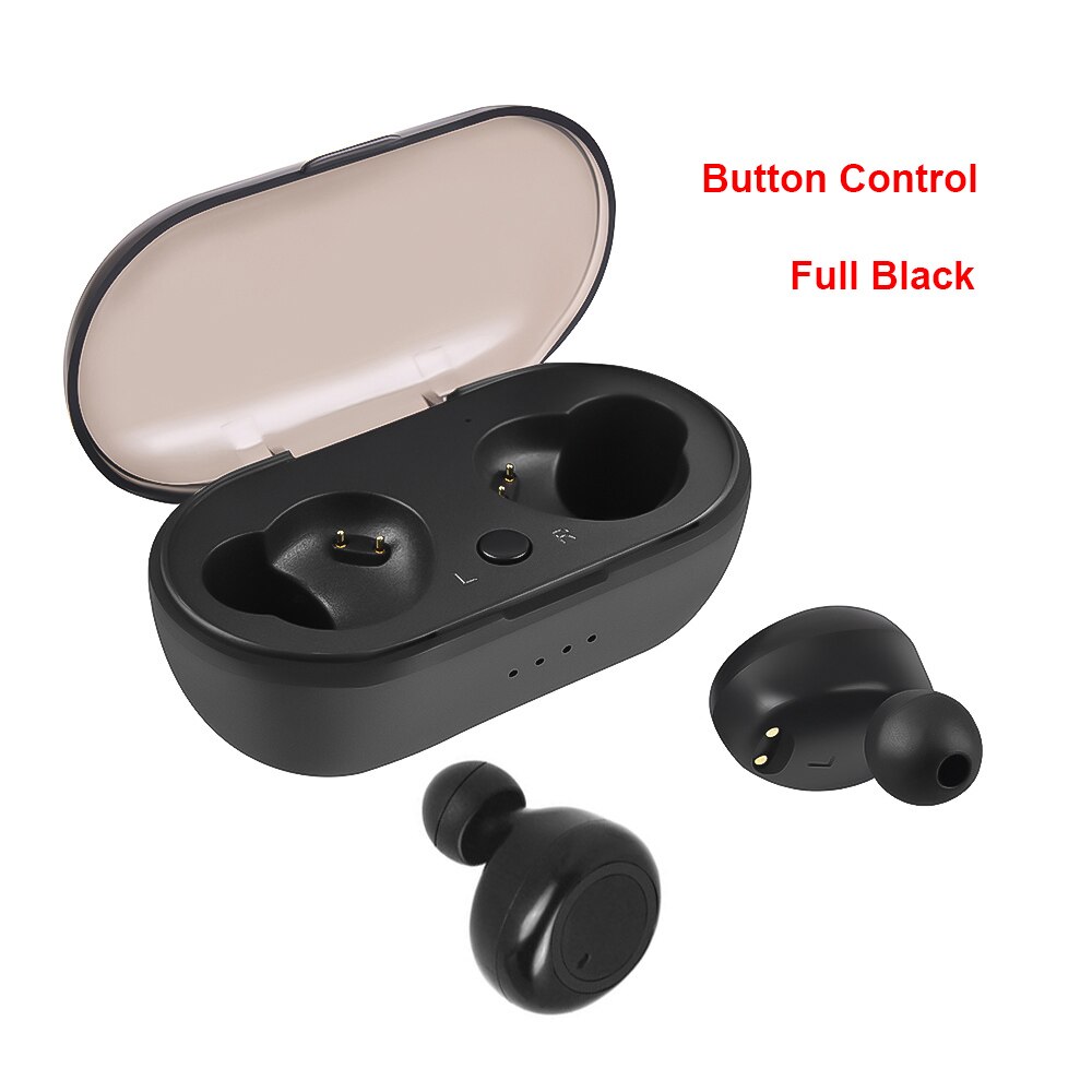 kebidu Wireless Earbuds TWS Bluetooth 5.0 Earphone Stereo Waterproof Sport Earphones for Phone Handsfree Gaming Headset with Mic: A Full Black