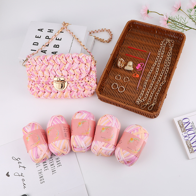 DIY Material Package Handwoven Handmade Crochet Shoulder Messenger Bag Best for Girlfriend: A5