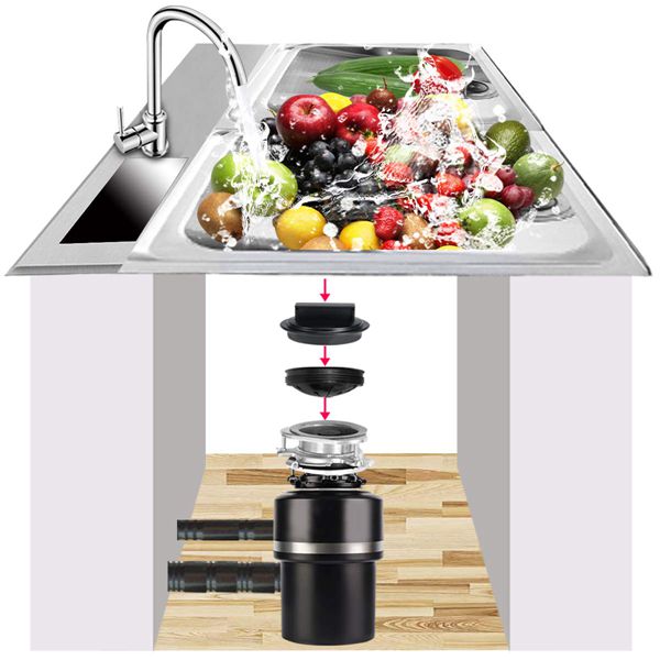 EAS-Splash Guards and Stopper Set 4 Pack(3+1), Food Waste Disposer Accessories Multi-Function Drain Plugs Splash Guards for Whir