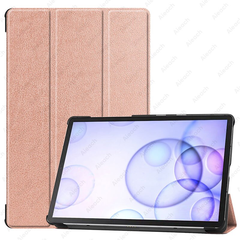 For Samsung Galaxy Tab S6 10.5 SM-T860 SM-T865 Case Magnetic Stand Cover For Galaxy Tab S6 10.5 Tablet Case Funda Capa: Rose gold