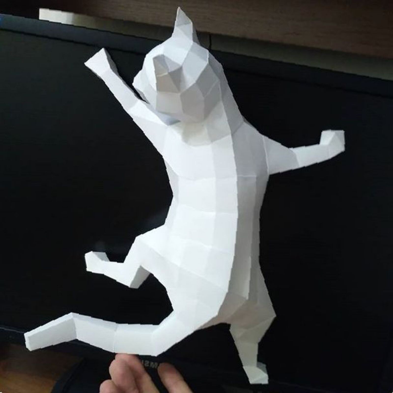 Kat Model -3D Stereo Diy Wanddecoratie Diy Handgemaakte Muur Opknoping Creatieve Home Decoratie Muur Opknoping # t2