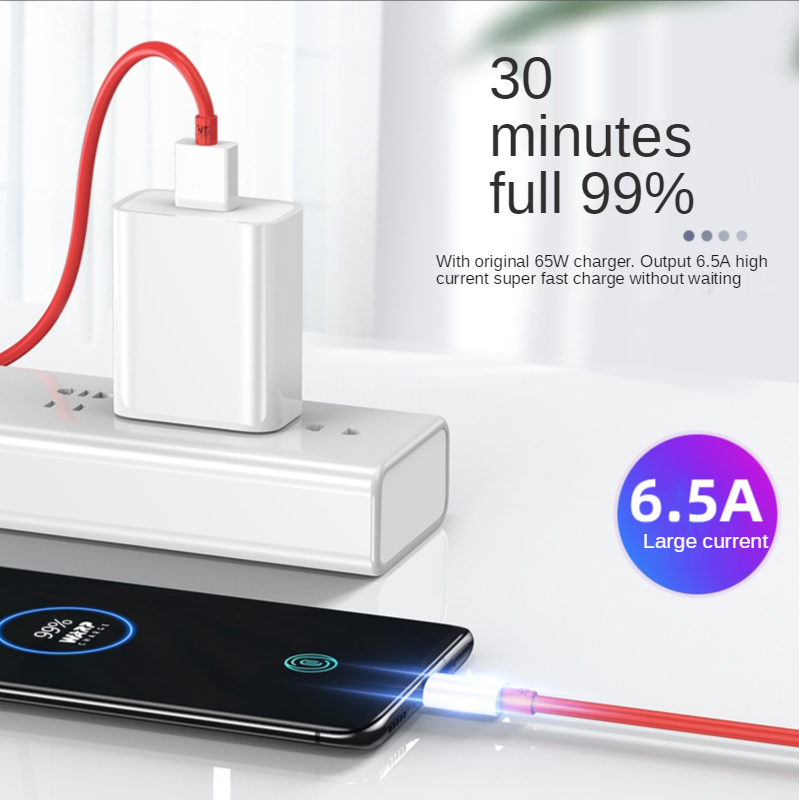 Oneplus – chargeur de chaîne Original 9 9R Nord 2 N10 CE 5G, câble de Charge rapide type-c 6A One Plus 8 7 Pro 7 t 7 T 6t 6