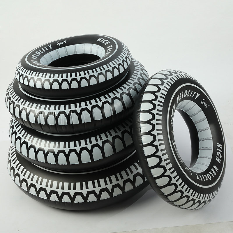 Bouée de natation gonflable pour adultes, roue noire Cool, bouée de piscine, Tube, jouets d&#39;eau d&#39;été, matelas à Air