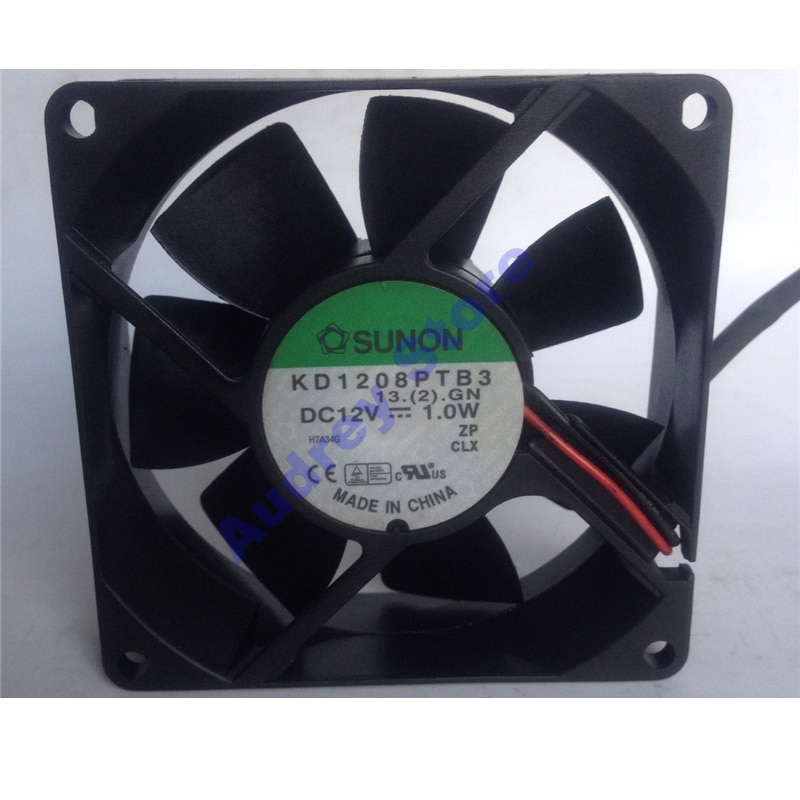 KD1208PTB3 8025 12V 1W 8 Cm Dubbele Kogellager Computer Case Fan 2400 Rpm Air Blower