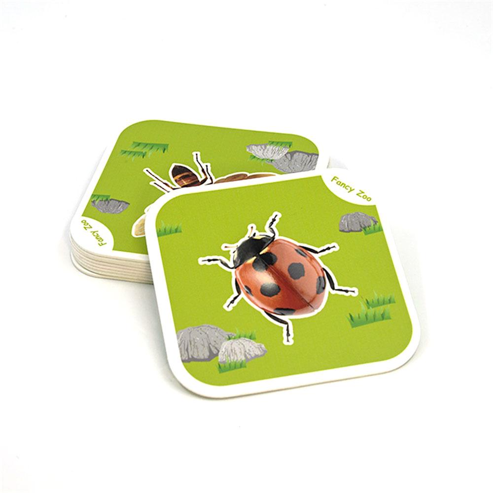 68 PCS 4D Animal Card Cartoon Card Toys Sensory 6 Ages Educational Card Fancy Veritable