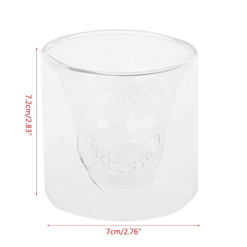 VFGTERTE 1 pieza cráneo cabeza Vodka whisky taza Bar chupito beber cerveza copa de vino