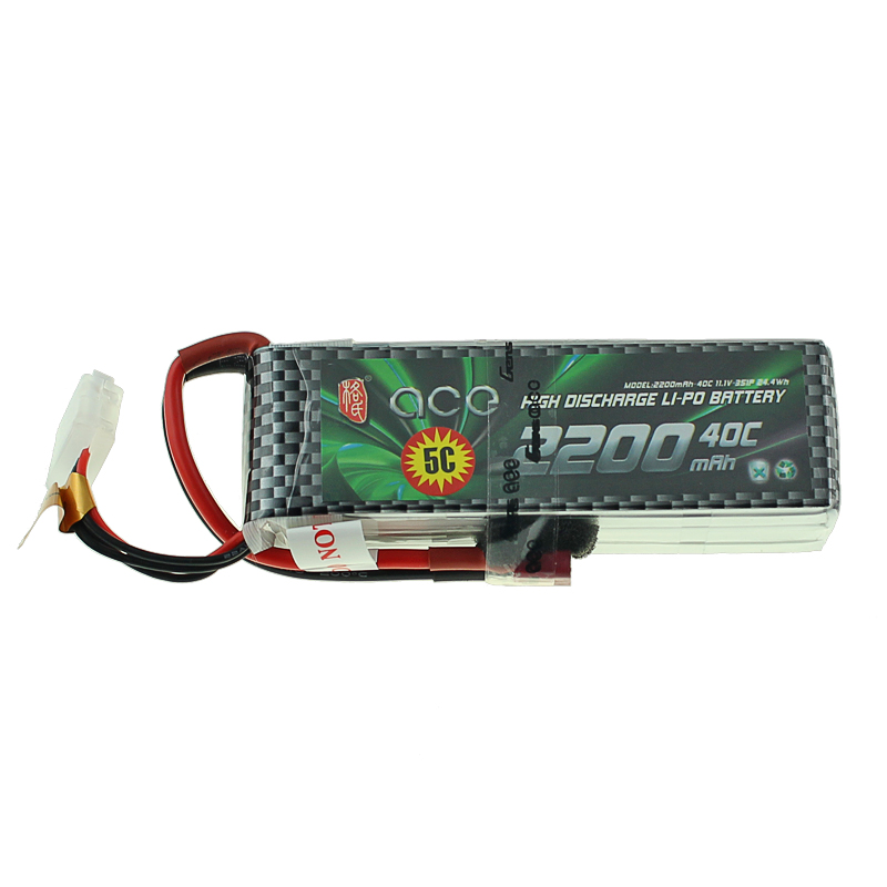 Gens ACE 2S Lipo 3S Battery 7.4V 11.1V 800mAh 1300mAh 1800mAh 2200mAh 3300mAh 4000mAh 5300mAh with T/XT60 Plug: 3S 2200MAH 40C