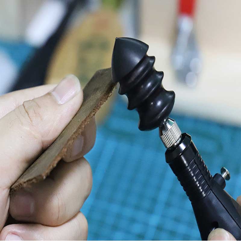 Polisseuse électrique pour cuir bois de santal | Outil de polissage électrique au bord du cuir, ponceuse électrique, polisseuse latérale pour cuir, outils de bricolage