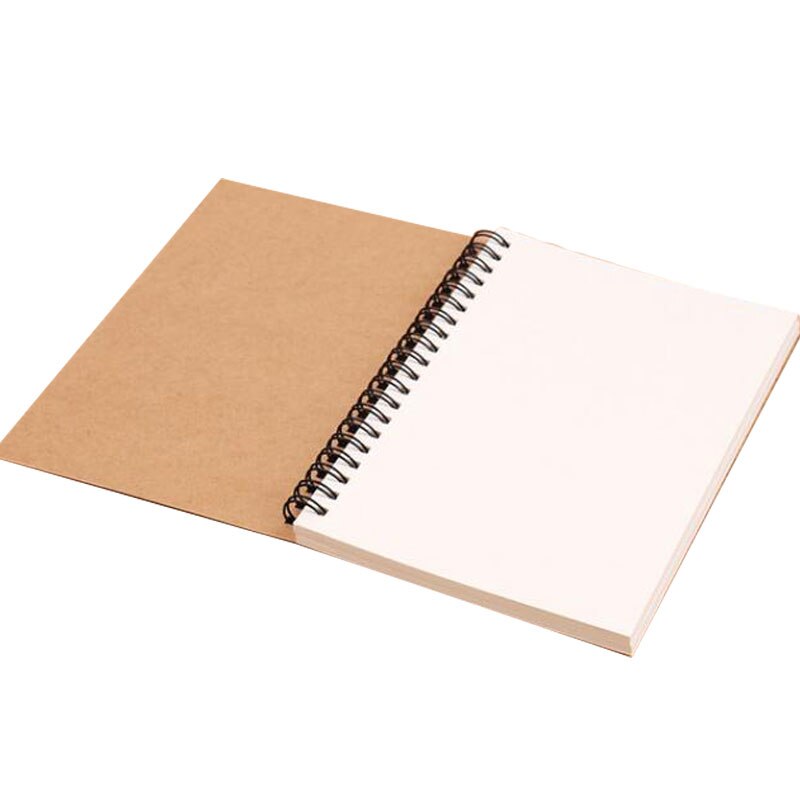 Sketch Tagebuch Für Zeichnung Malerei Graffiti Weiche Abdeckung Schwarz Papier Sketch Notizblock Notebook Büro Schule Liefert 1PC: D