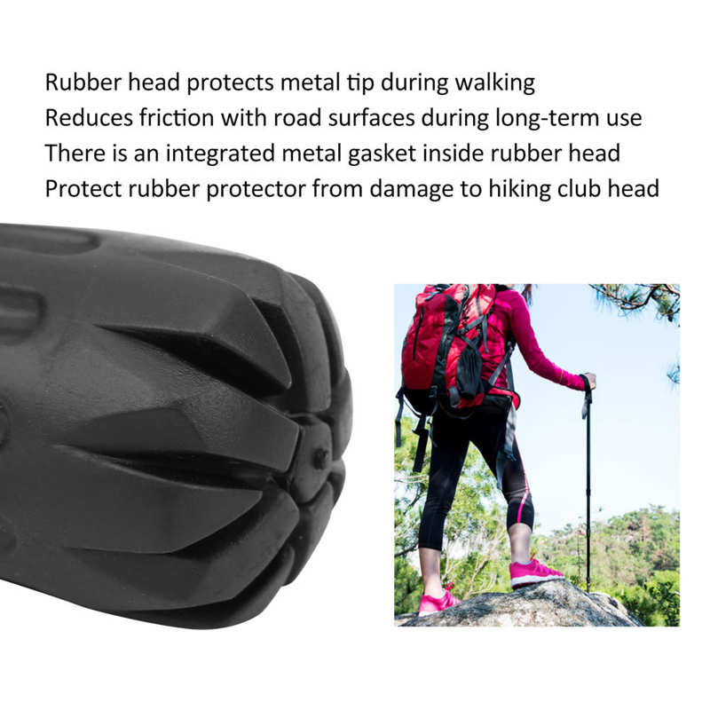 25 Pcs/Pack Heavy Duty Metal Rubber Walking Stick Tips Ferrule Protectors Cane End Tips For Outdoor Climbing Hiking Accessories