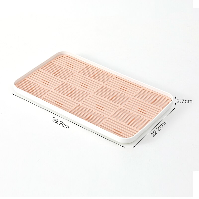 Küche Liefert Tasse Organizer Ablauf Gestell Gericht Abtropffläche Lagerung Regal Fach Gestelle Für Gerichte Schüsseln Besteck Organisation: Rosa L