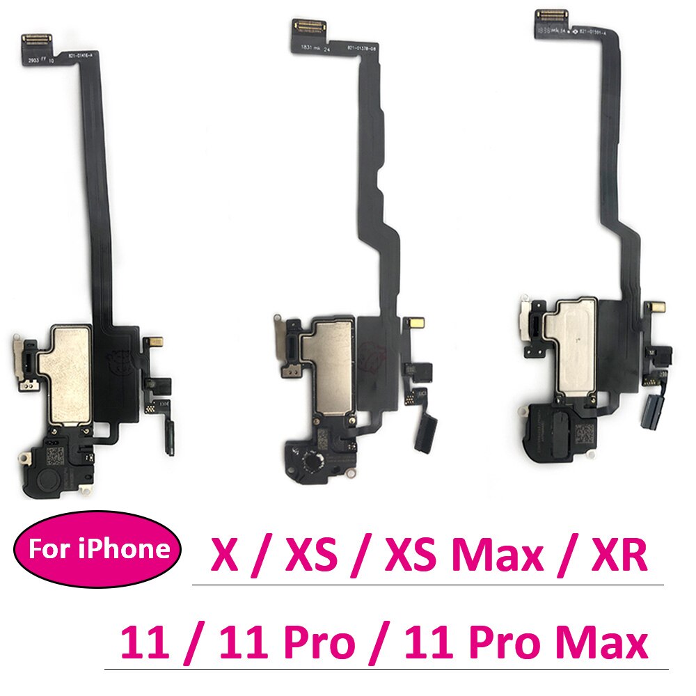 Front Light Sensor Oor Oortelefoon Flex Voor Iphone X Xr Xs 11 Pro Max Proximity Sensor Geluid Oortelefoon speaker Flex Kabel