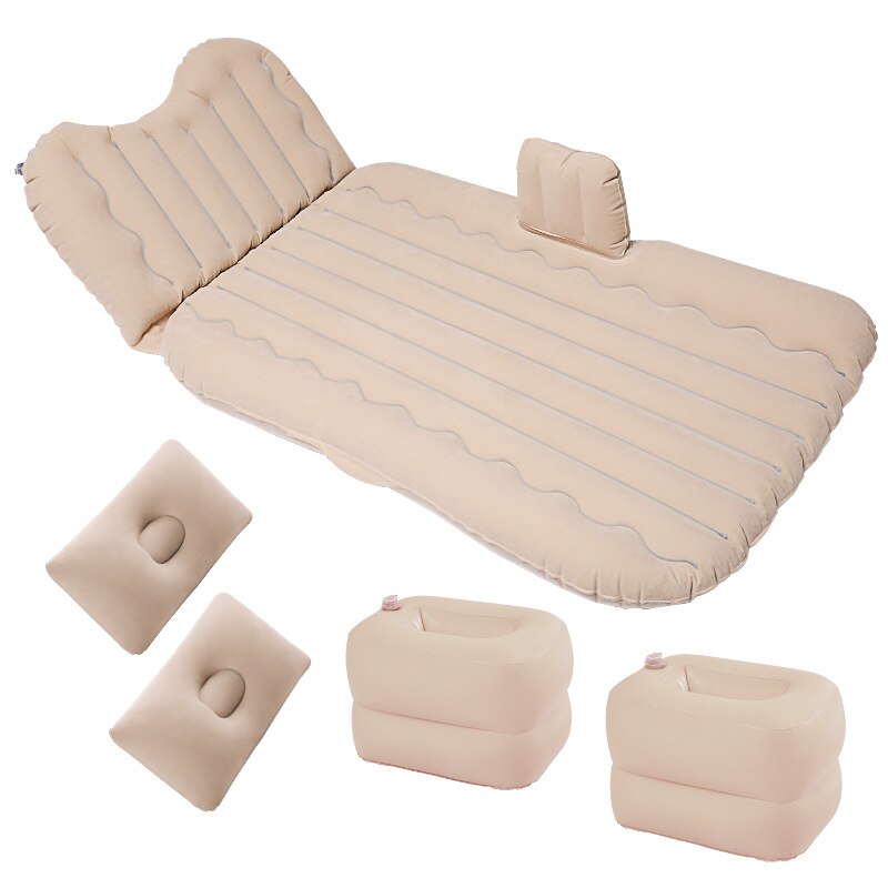 Bymaocar Car inflatable bed Multifunctional travel bed 900*1350(mm) car mattress PVC+ flocking car bed car accessories