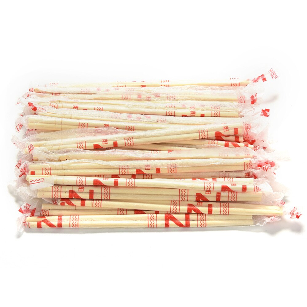 40 paires de baguettes chinoises jetables baguettes en bois de bambou