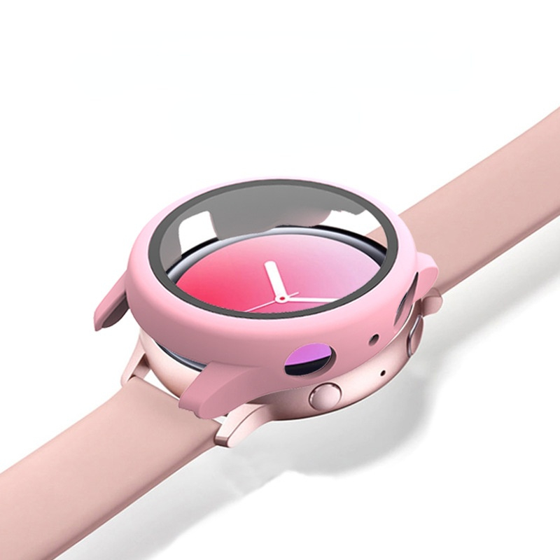 Vetro + custodia per Samsung Galaxy Watch Active 2 44mm/40mm All Around Cover paraurti protezione dello schermo Galaxy Watch Active 2 44mm 40mm