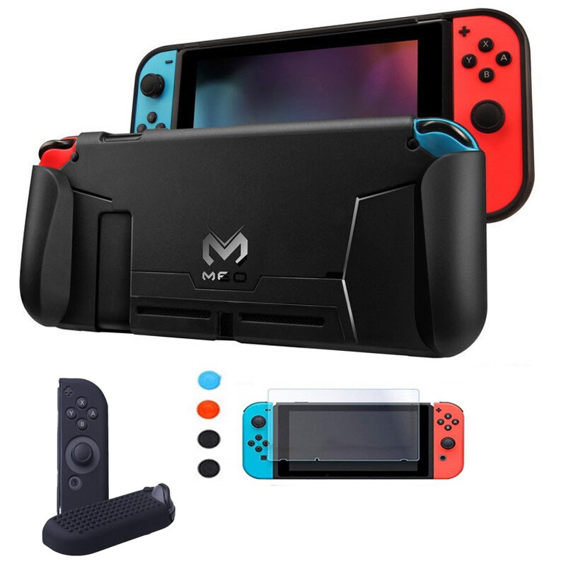 Nintend Switch Accessories Protective Case Guard Cover TPU Shell Docking Handle Grips w/ Card Slot For Nintendos Nintendoswitch: Group 4
