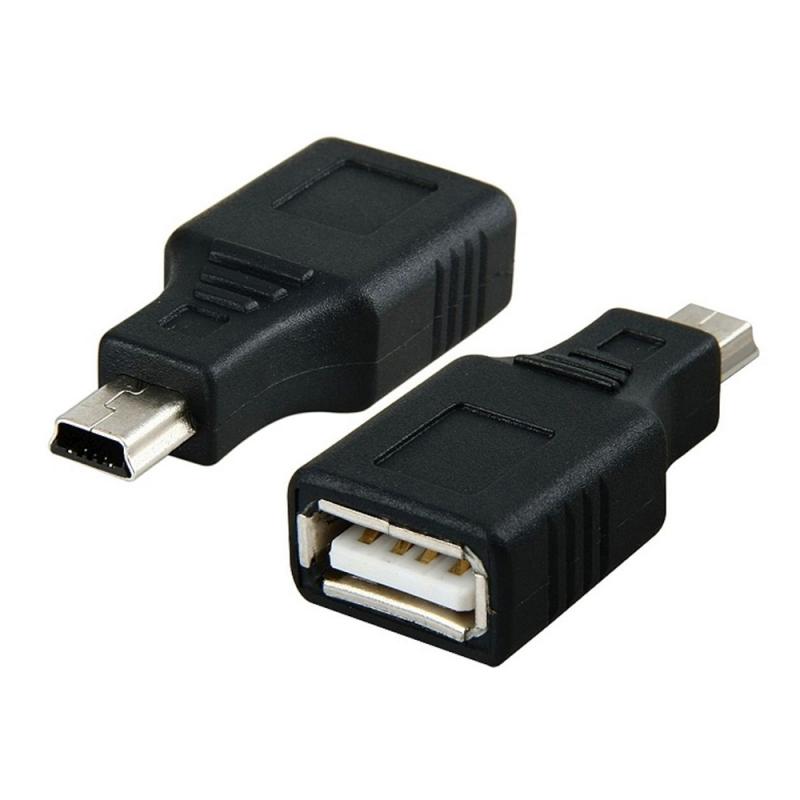 Mobile Phone Adapters OTG Host Extension Cable USB 2.0 A Female To 5-pin B Male Mini USB Adapter For Computer PC Tablet Adapter