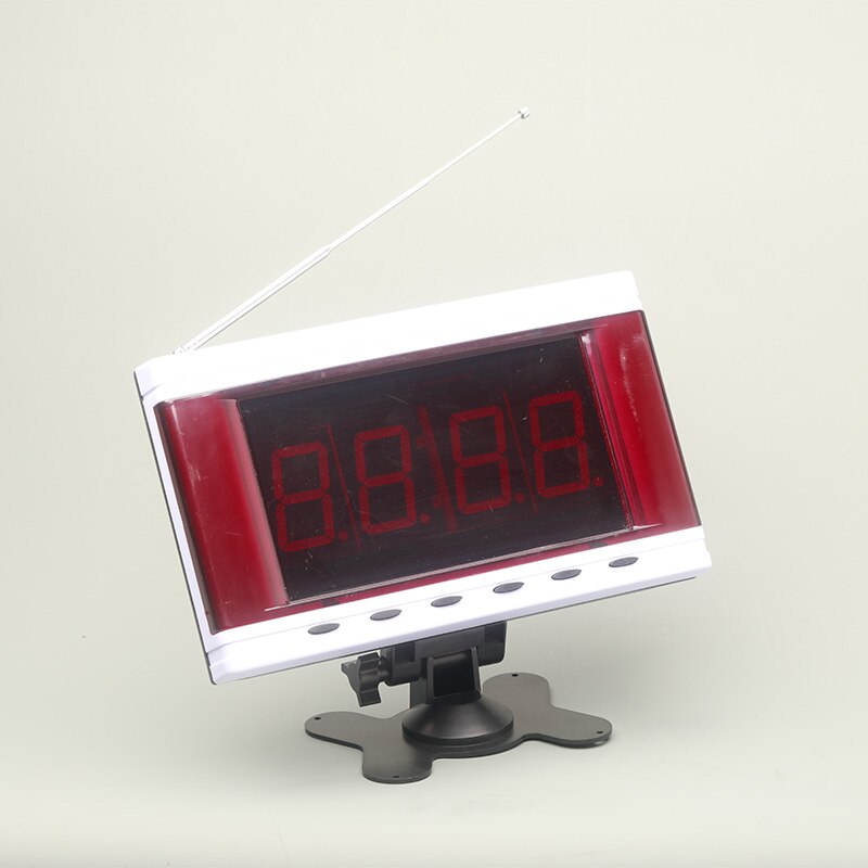 Mindewin draadloos oproepsysteem voor restaurants pager 12 stuks mk -3 oproepknoppen en 1 stuk mr -2 led-display toont 1 groepsnummer