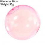 Bubble Ball Inflatable Fun Ball Kids Toys Tear-Resistant Super Bubble Ball Balloons Outdoor Balls Durable Children Toys: Pink-40cm