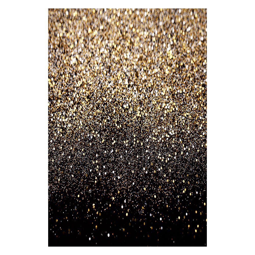 150*210cm fotografische achtergrond Vinyl Party Glitter Zwarte Goud Dot Photo Studio Achtergrond Fotografie Party Achtergrond