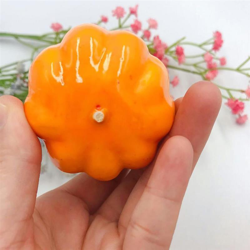 12pcs Simulation pumpkin foam small pumpkin Halloween pumpkin family decoration crafts Halloween pumpkin Cute Mini