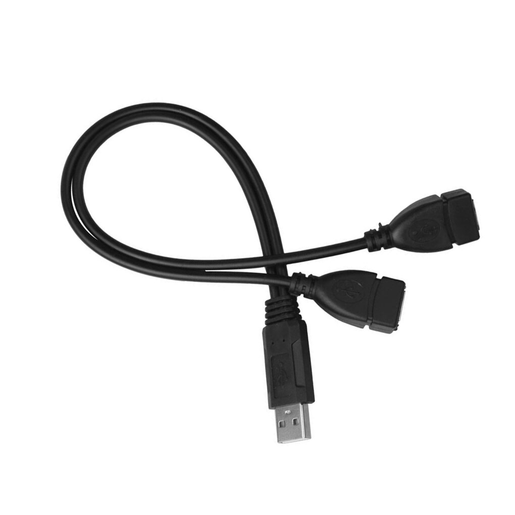 2 in 1 usb 2.0 verlängerungskabel stecker auf buchse usb-datenkabel ladekabel für festplatte netzwerkkartenanschluss