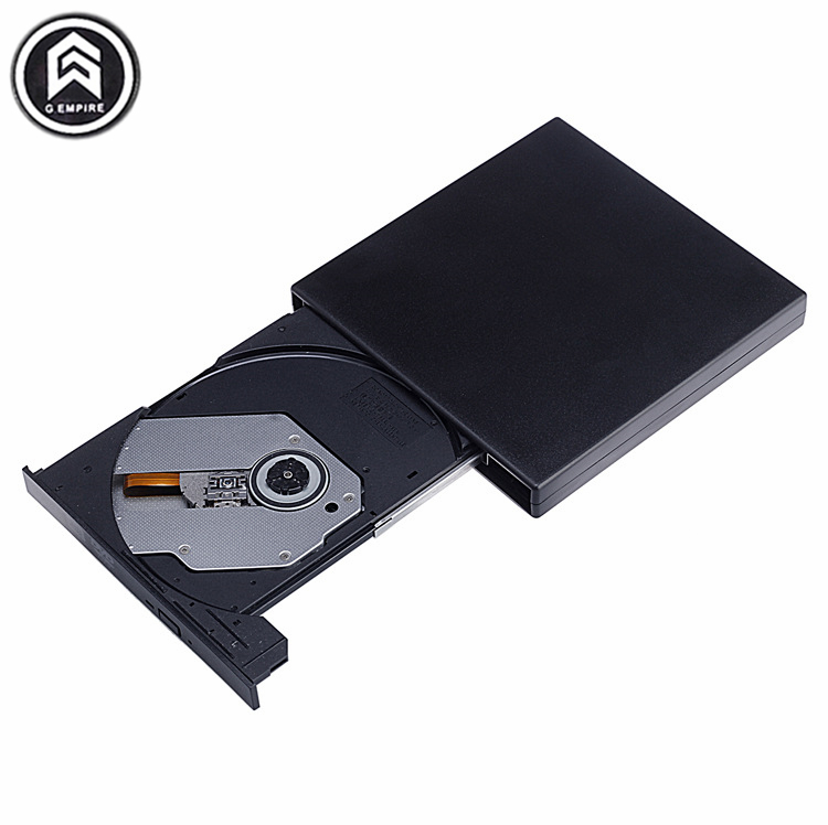 Portable External Slim USB 2.0 DVD-RW/CD-RW Burner Recorder IDE chip Optical Drive CD DVD ROM Combo Writer For laptop PC