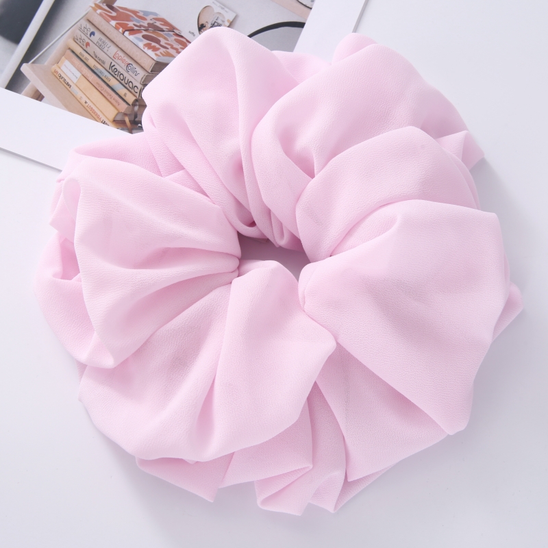 Chiffon-Haargummi In Weiß – Elastischer Volumizer Für Dutt Unter Hijab, Weich & Atmungsaktiv