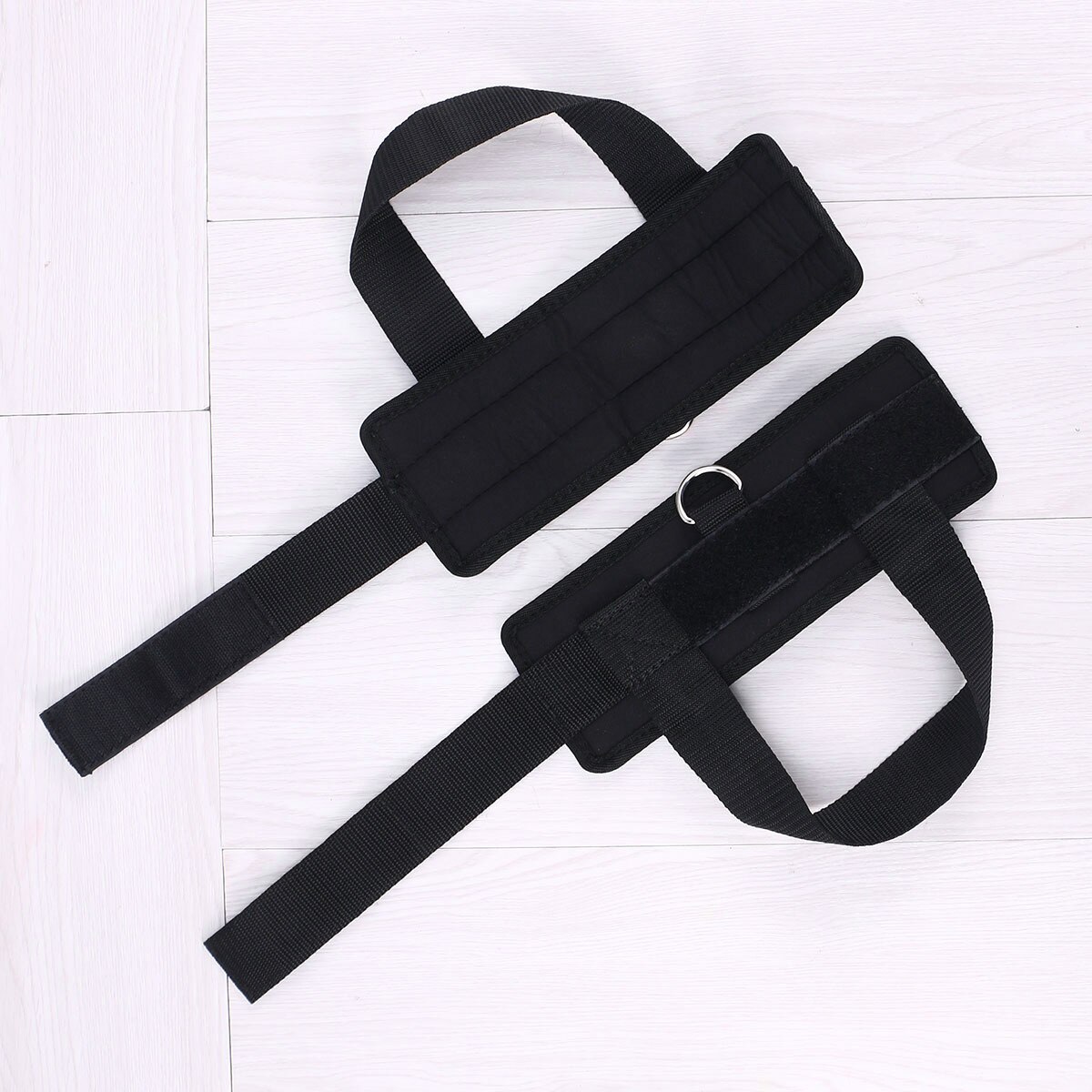 2Pcs Ankle Support Sport Ankle Strap Padded D-ring Ankle Cuffs Ankle Protectier for Gym Workouts Leg Weights Exercises