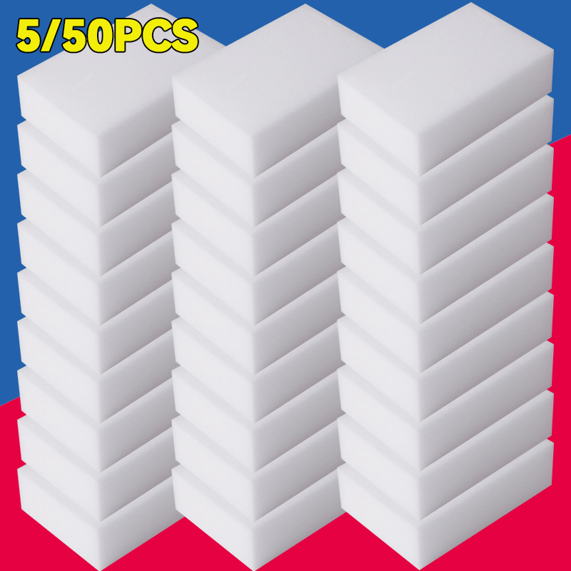 5/50PCS Melamin Schwamm Magie Schwamm Radiergummi Melamin Schwamm Reiniger Reinigung Schwämme für Küche Bad Reinigung Werkzeuge