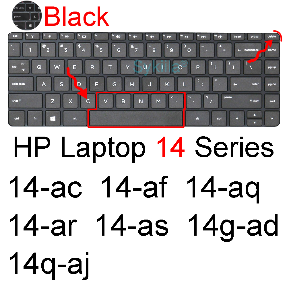 Keyboard Cover for HP Laptop 14 14t 14-ep 14-em 14-eg 14-fr 14-fq 14-dq 14-dr Essential 14g 14s 14z Silicone Protector Skin Case: WHITE