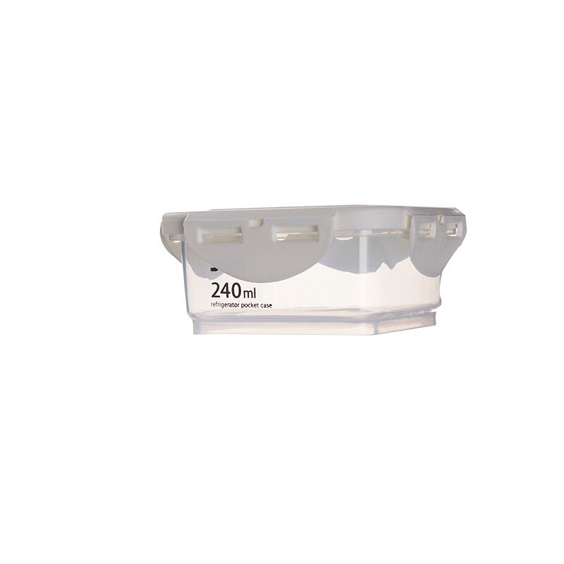 4-volumen versiegelt kunststoff dosen, küche lagerung Kasten, transparent lebensmittel Container kühl zu halten, neue B1 transparent Container WJ112714: 240ML