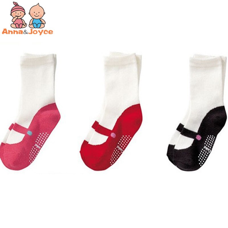5 paia di scarpe imitazione cotone calzini per bambini All-Match Ballet Dance TWS0139