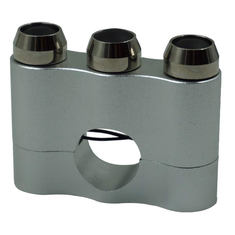 Interruptor Universal de aluminio para motocicleta, Control de manillar de 7/8 pulgadas para faros, bocina, Luz antiniebla de parada de emergencia, botón tres en uno