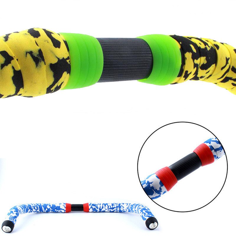 1 Paar Fahrrad Silikon Gummiband Befestigungs Ring Anti-Überspringen Stecker Wasserdichte Tragen Beständig BüGel Schleifen für Rennrad Bar Band