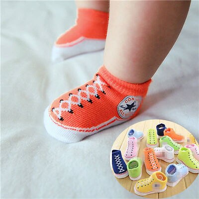 Newborn Warm Shoelace Pattern Socks Kid Toddler Anti-slip Soft Sole Ankle Socks Cute Infant Baby Boys Girls Clothing