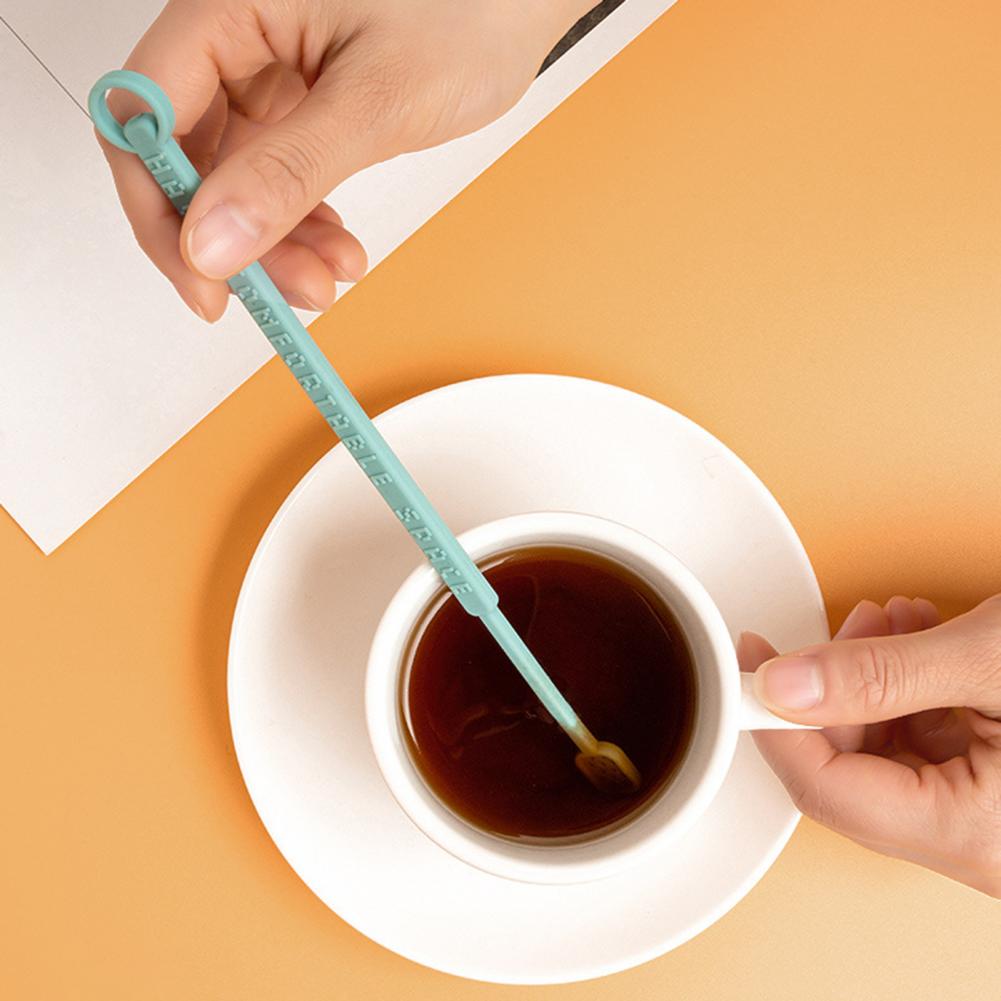 Stirring Stick Durable Long Handle Silicone Coffee Stirrer for Home