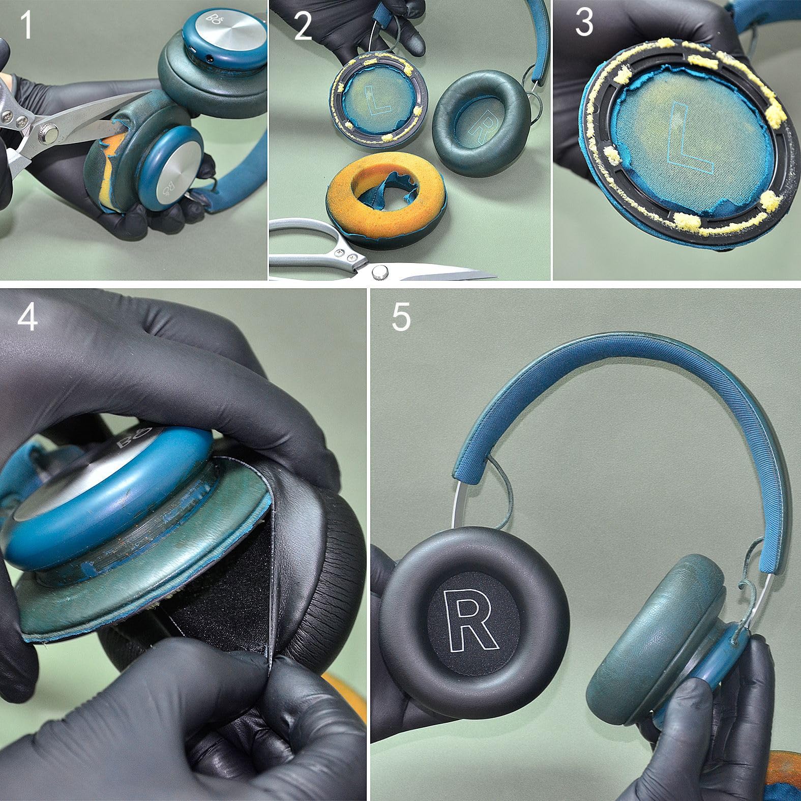 Ersatz-Ohrpolster für B&O Beoplay H4, H6, H7, H9, H9i, HX H9 Gen 3, Kopfhörer-Ohrpolster
